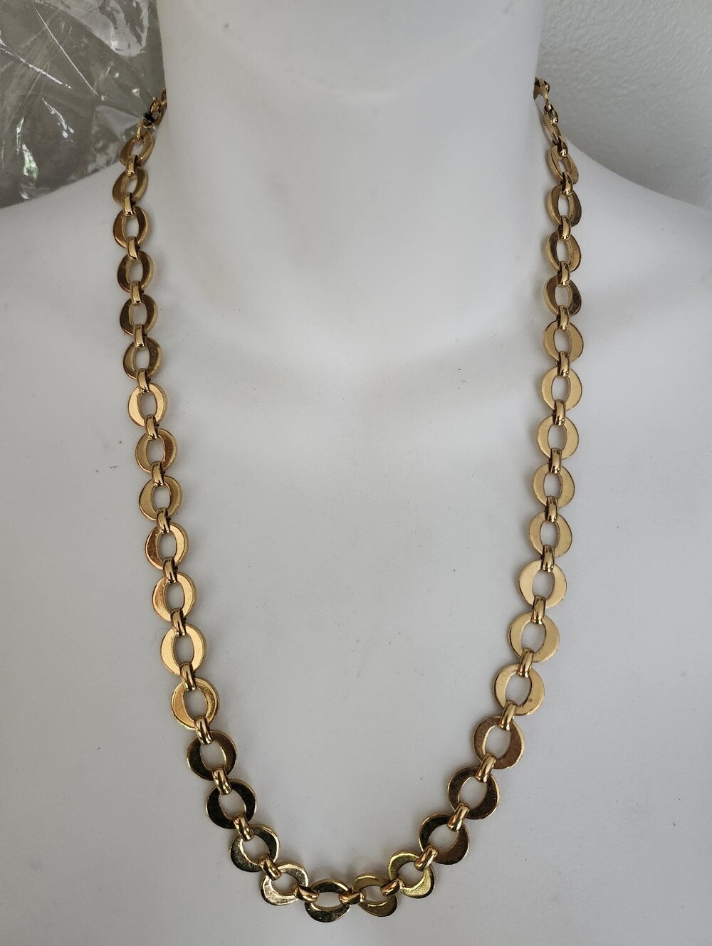 Gold Tone Chain Link Necklace -23 Inches